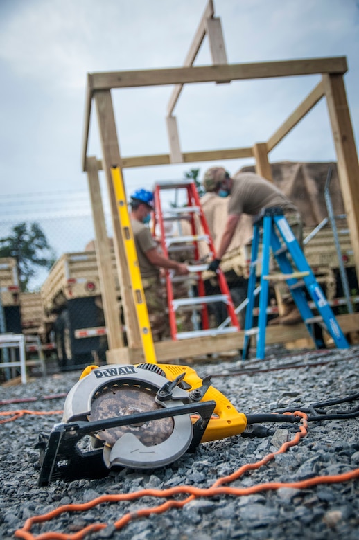 338th Engineer Company builds gazebo as part of annual training