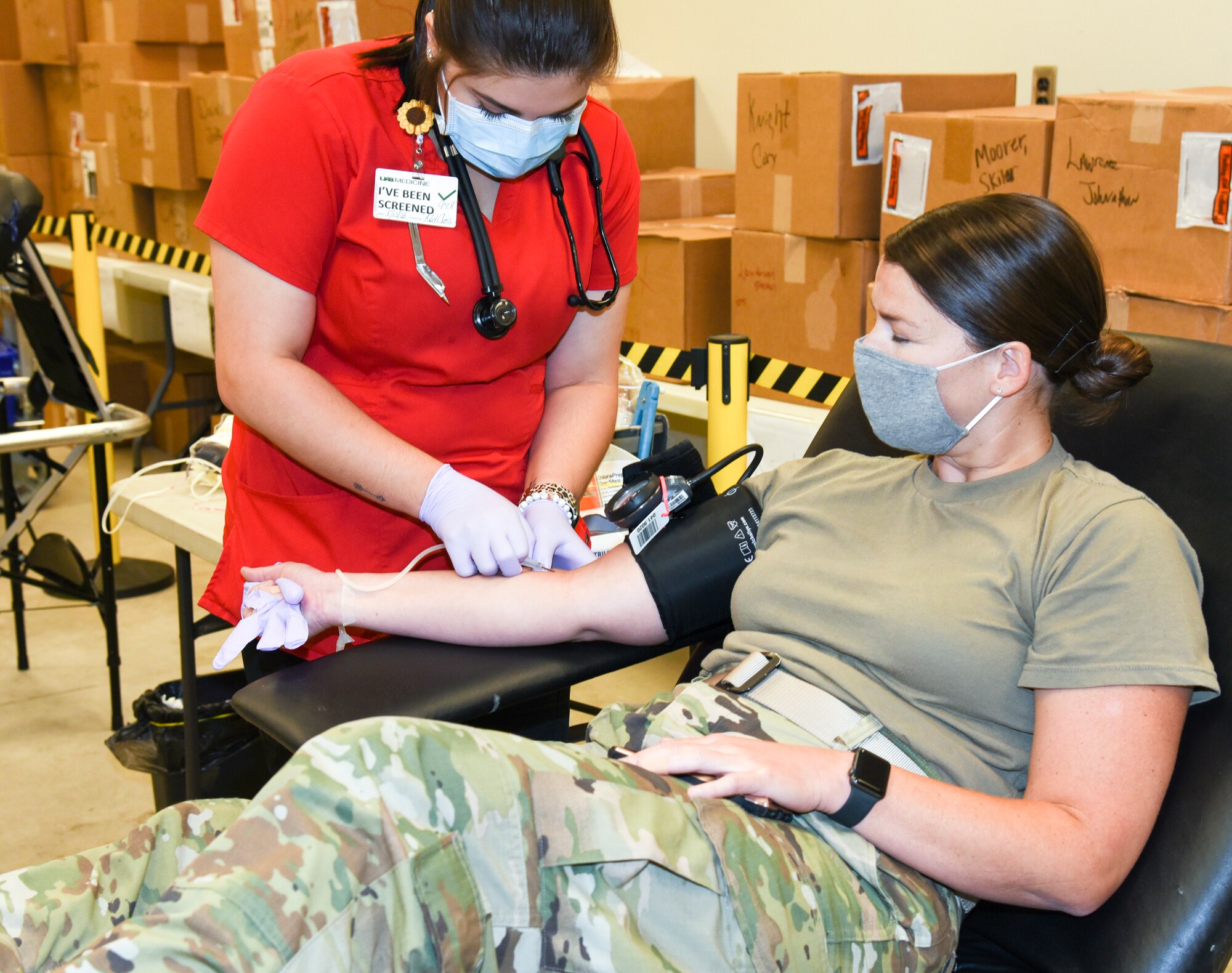 117 ARW Airmen participate in blood drive, assist in curing COVID19