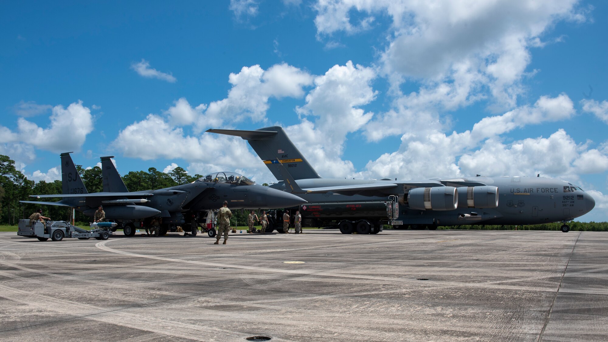 Airmen from Team Seymour participate in Razor Talon at Cherry Point Marine Corp Air Station, North Carolina, Aug. 12, 2020.