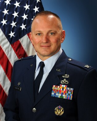 Official U.S. Air Force photo of Col. Chad BonDurant