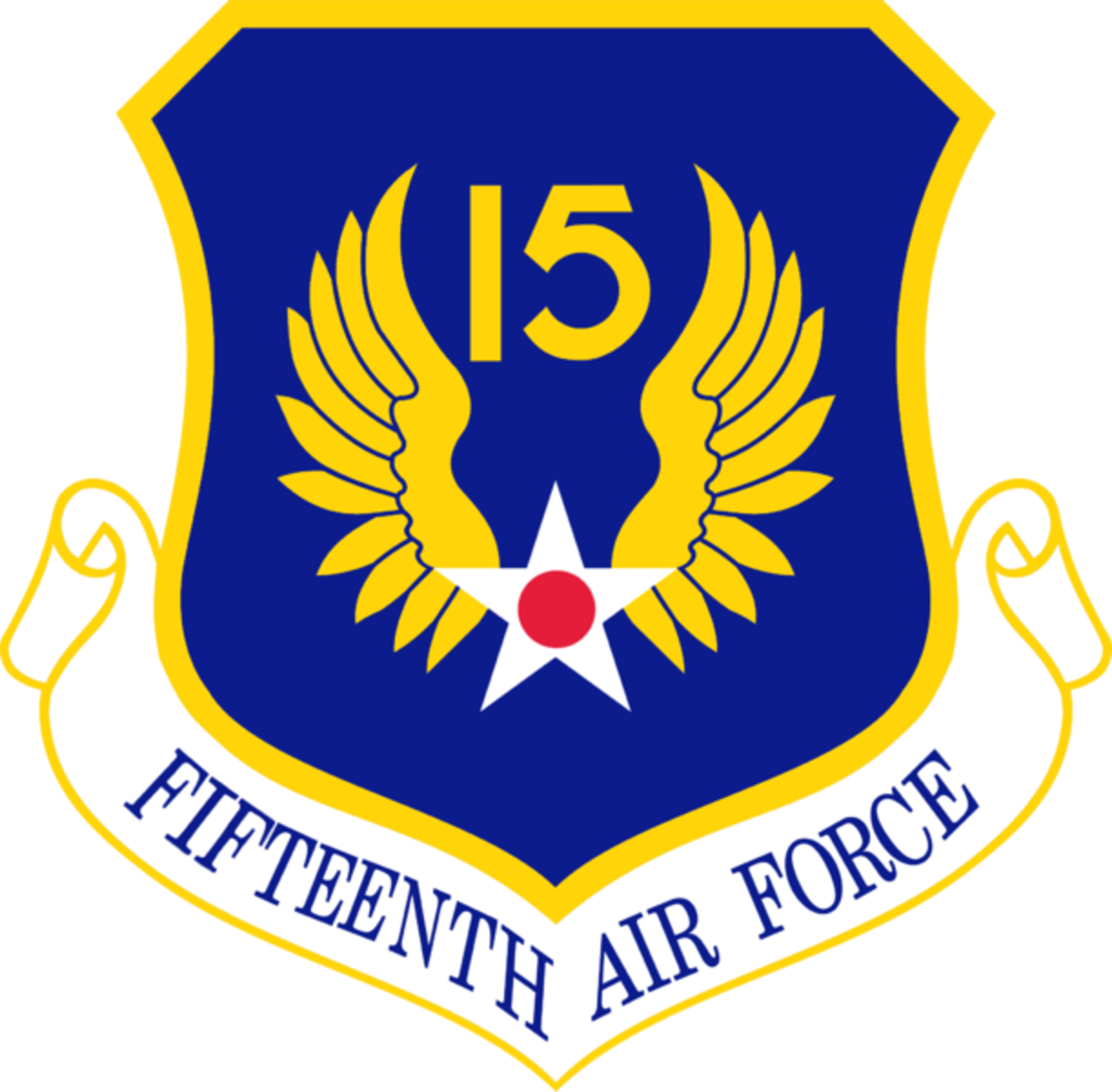 Graphic of the 15th Air Force patch.
