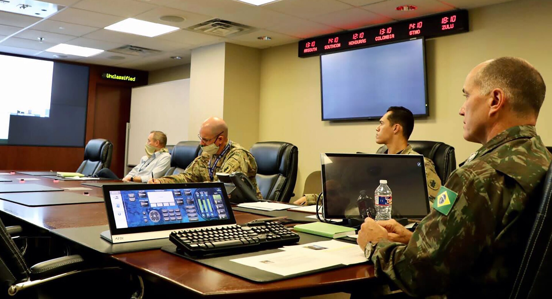 General-de-Brigada Alcides V. Faria, Jr., deputy commanding general of interoperability, U.S. Army South, participated in a virtual key leader engagement with personnel from the Jamaica Defence Force, Caribbean Disaster Emergency Management Agency (West) and the Office of Disaster Preparedness Management Aug. 17 to discuss humanitarian assistance and disaster relief preparations in Jamaica and assess capabilities in the event of a natural disaster.