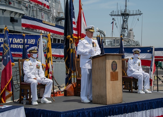 Mine Countermeasure ship USS Ardent (MCM 12) decommissioning