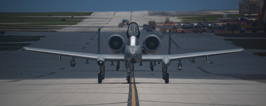 A-10s fly on Guam