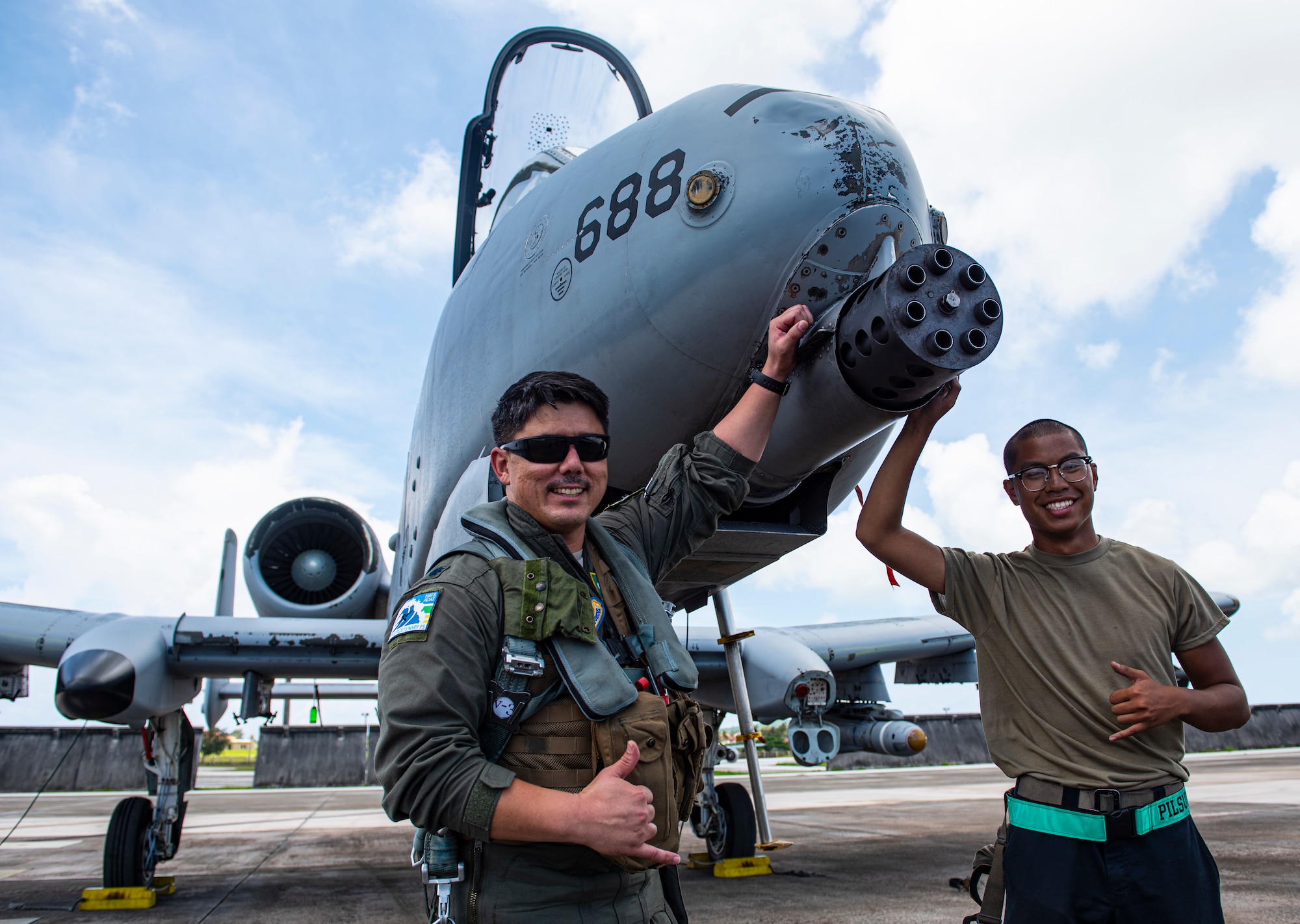 A-10s fly on Guam