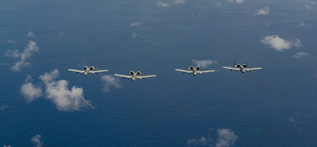 A-10s fly on Guam