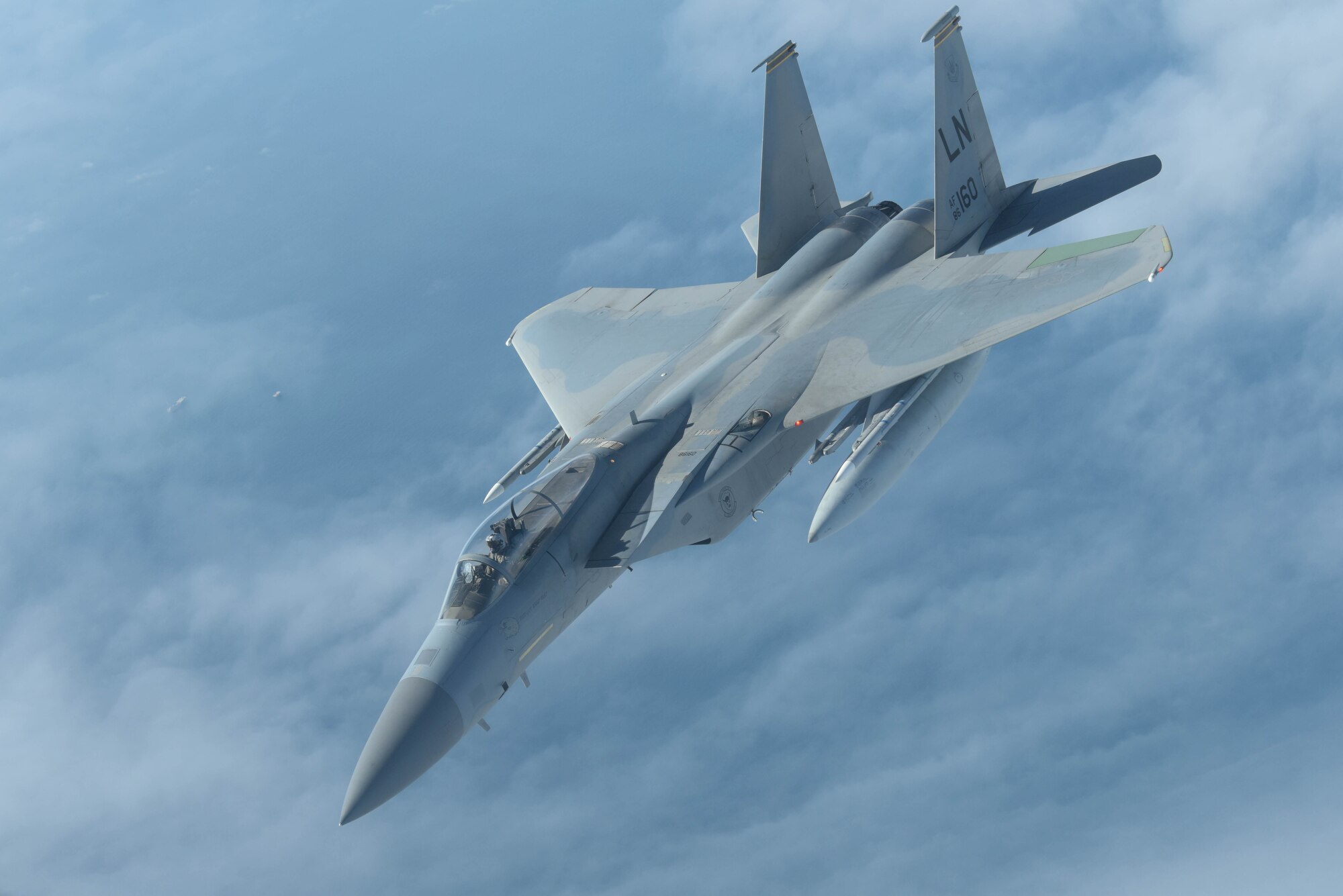 F-15 flying