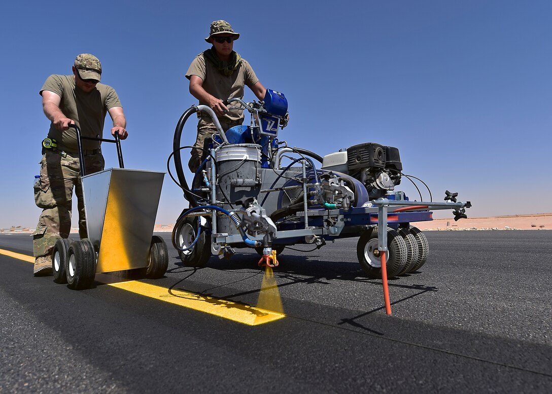 378 ECES paint new UH-60 helipad