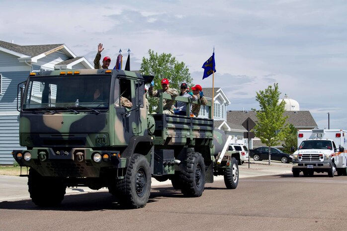 In celebration of our annual 8/19 RED HORSE day, the 819 RHS conducted a parade through base housing.