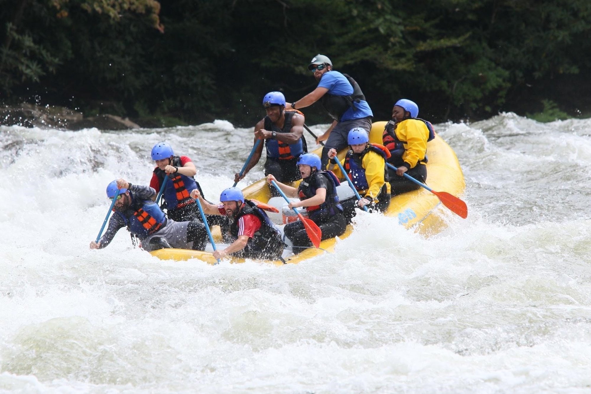 Whitewater rafting trip down the Lower Gauley river in West Virginia. Outdoor Rec White Water rafting trips include two nights of camping under the stars, camp cooking and a full day on the river experiencing up to Class 5 rapids. (Courtesy photo)