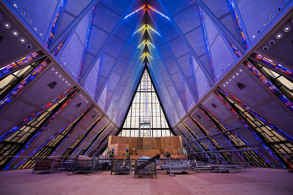 AFCEC restoring iconic Cadet Chapel at U.S. Air Force Academy