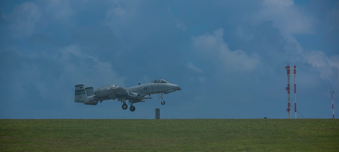 A-10s fly on Guam