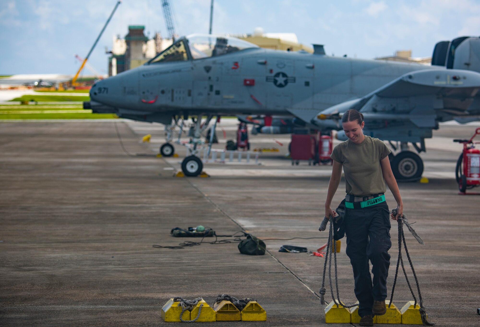 A-10s fly on Guam