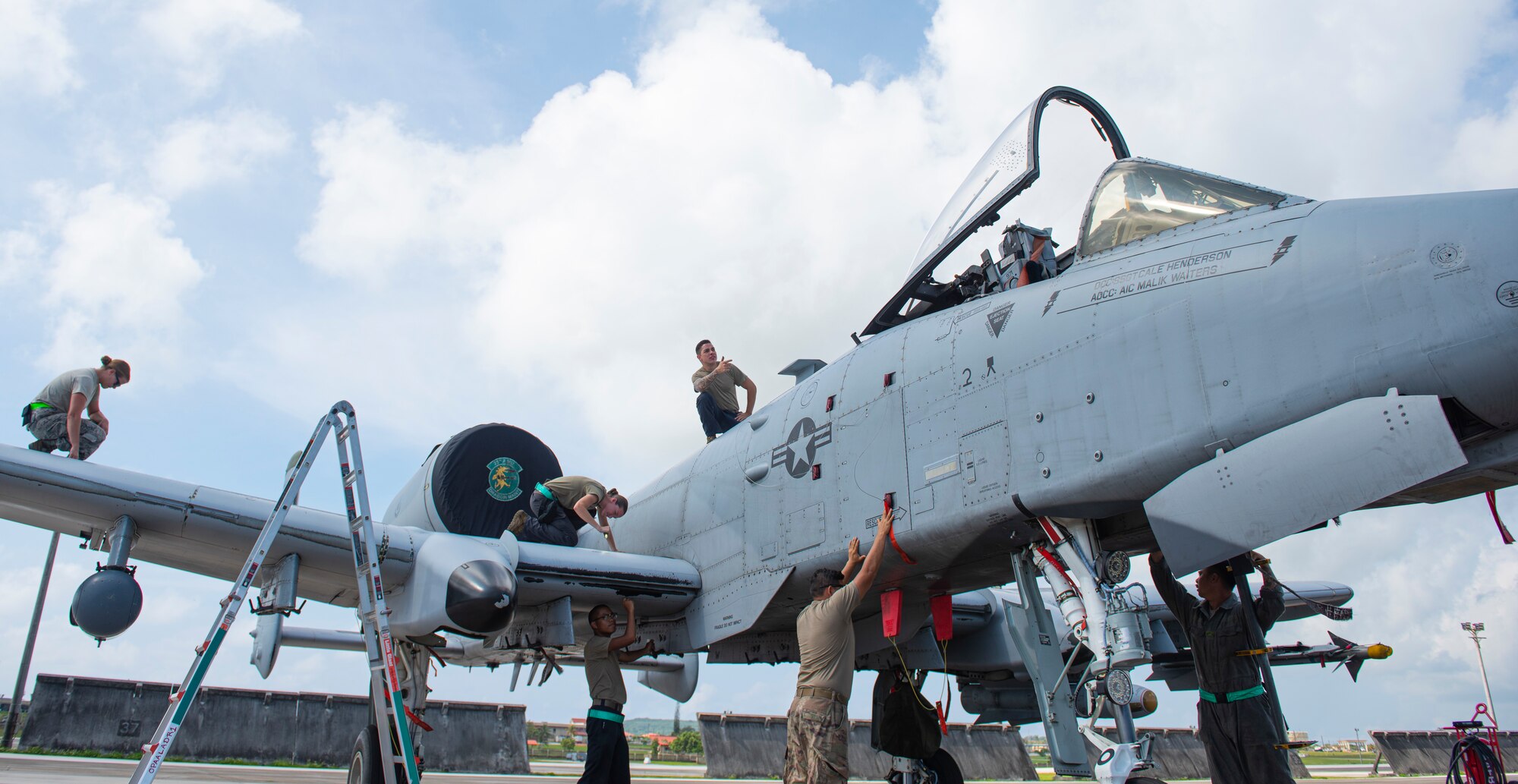 A-10s fly on Guam