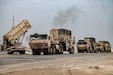 Soldiers from Alpha Battery 5-52 Air Defense Artillery Battalion perform Prepare for Movement and Emplacement in addition to a tactical convoy in order to conduct mobility exercises at Al Dhafra Air Base, United Arab Emirates, Aug. 21, 2020.