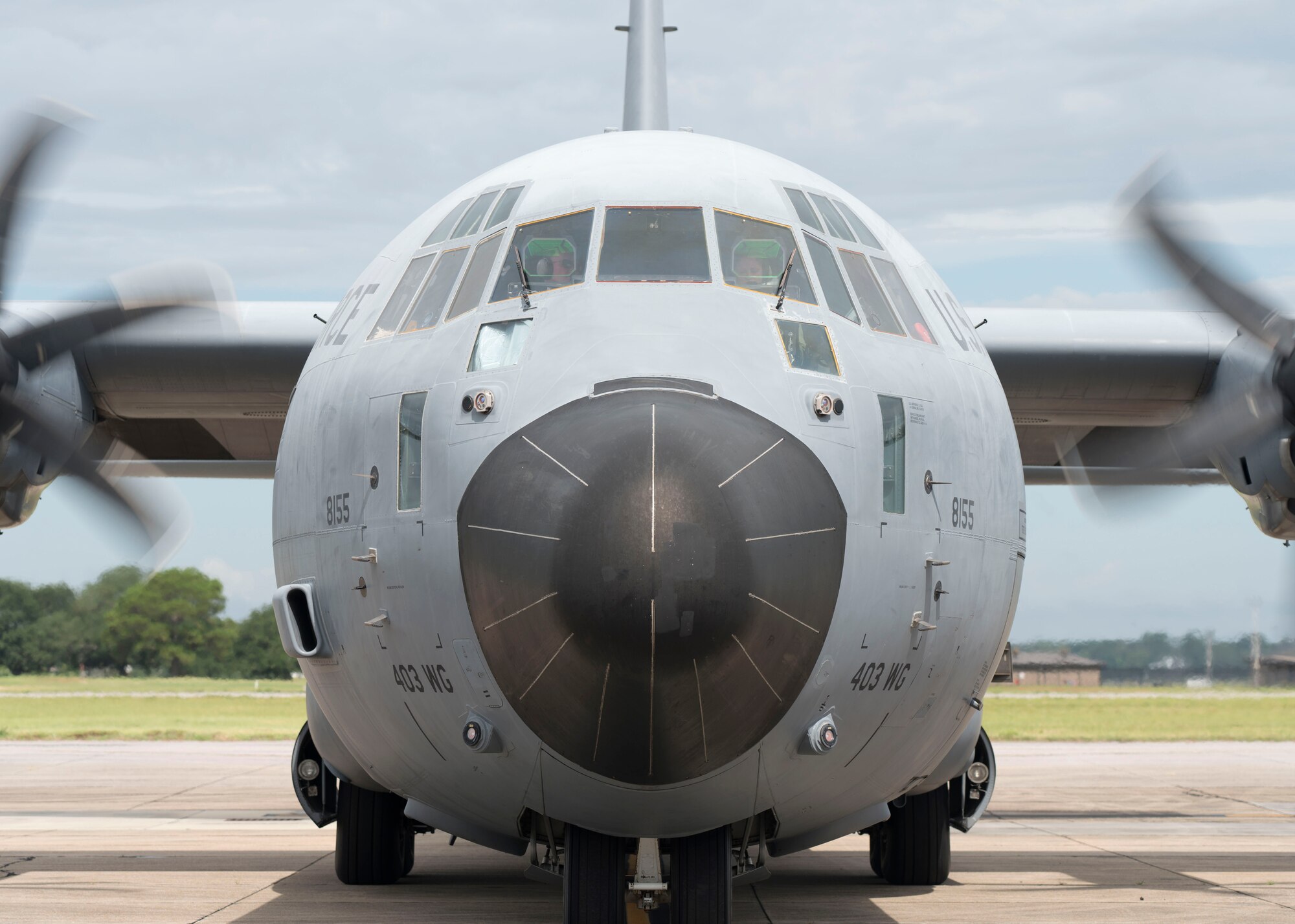 The Air Force Reserve's 403rd Wing, Keesler Air Force Base, Mississippi, relocated its aircraft today as Hurricane Marco and Tropical Storm Laura make their way to the U.S. Gulf Coast. The 815th Airlift Squadron relocated their aircraft to Joint Base San Antonio, Texas, and the 53rd Weather Reconnaissance Squadron will continue flying missions into both storms from Atlantic Aviation Charleston International Airport, South Carolina. (U.S. Air Force photo/Lt. Col. Marnee A.C. Losurdo)