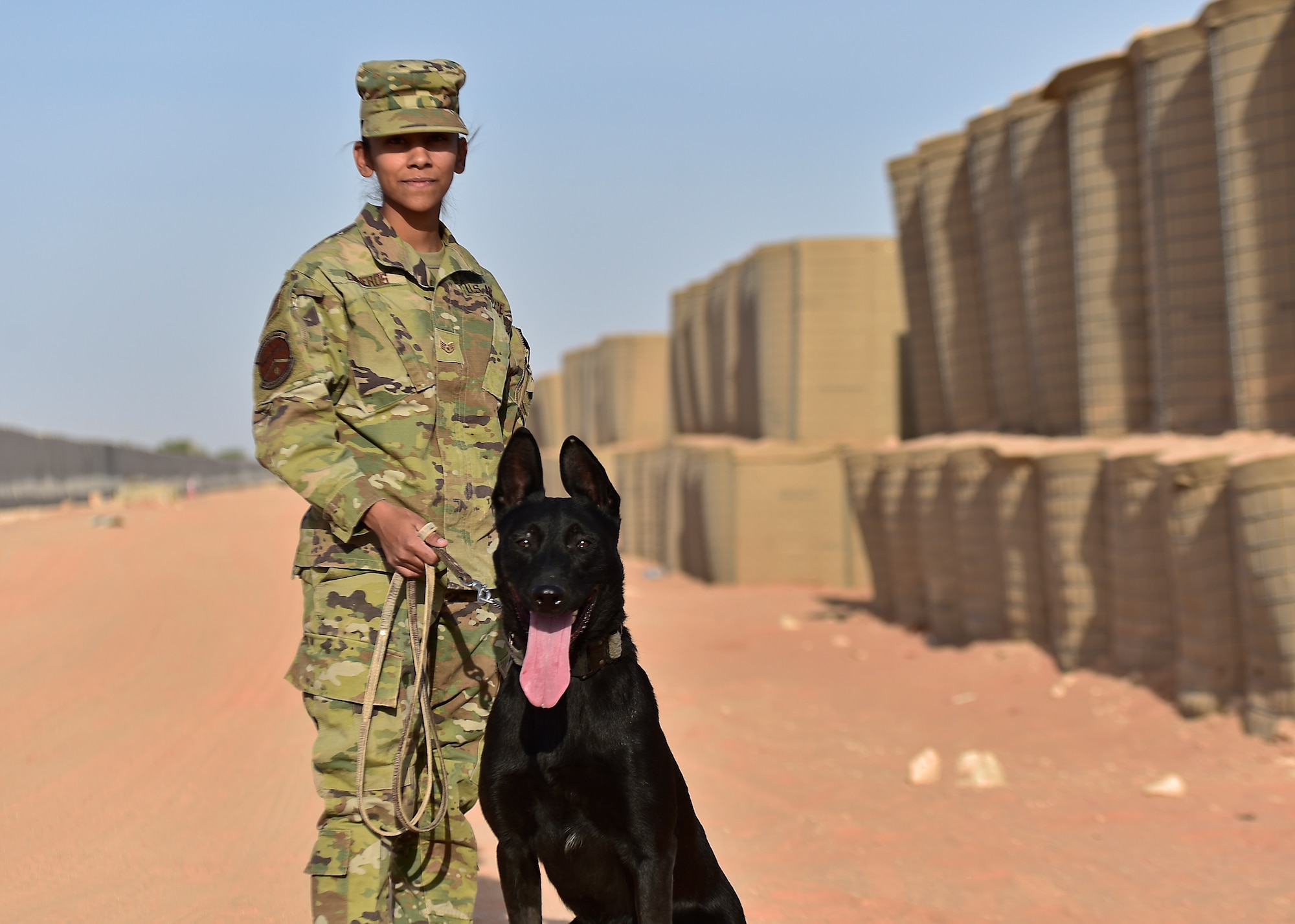 378 AEW leadership visit security forces down range