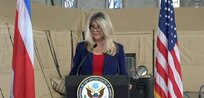 U.S. Ambassador to Costa Rica Sharon Day speaks during a donation ceremony Aug. 24, 2020 in San Jose.