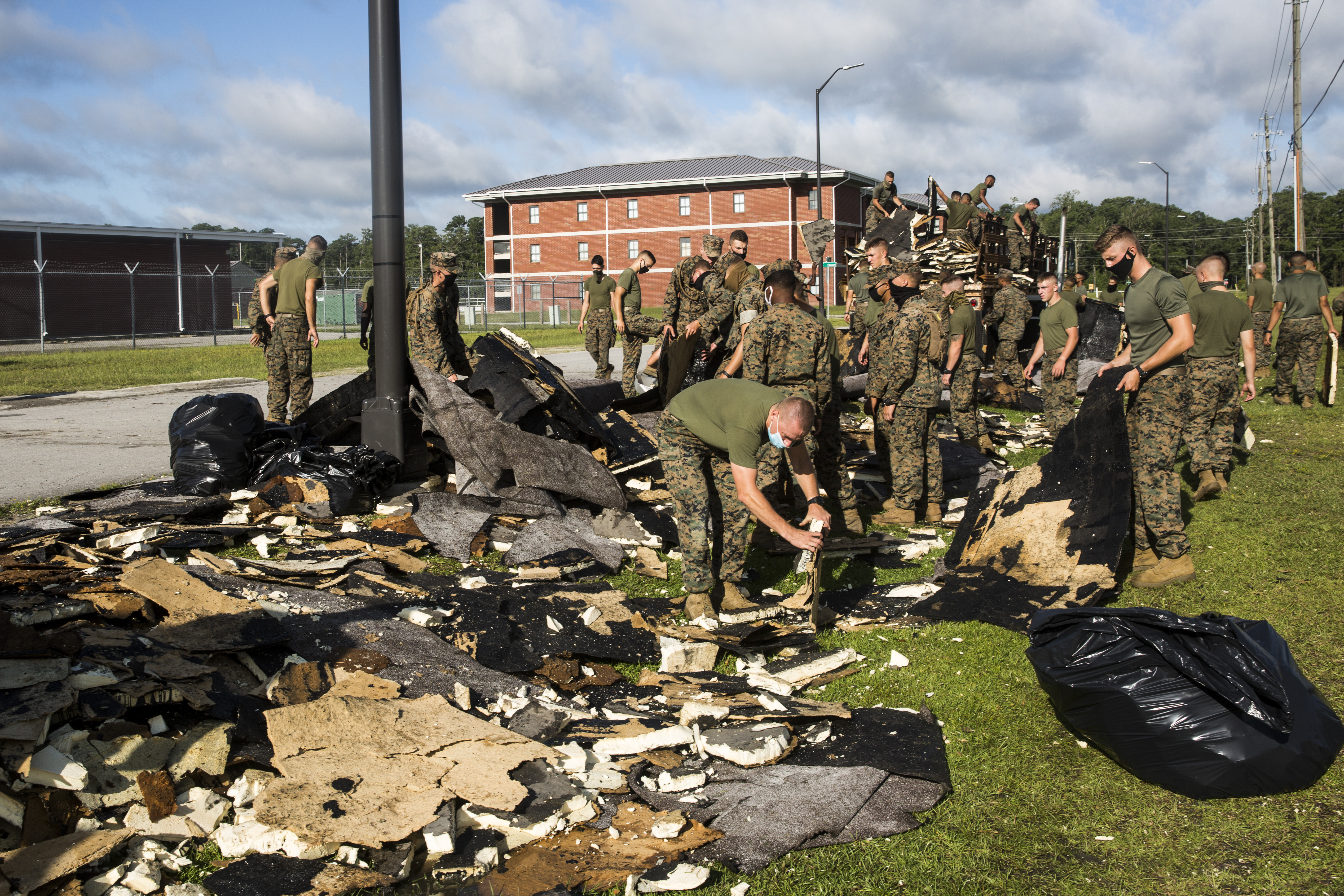 MCAS New River clean up of Hurricane Isaias, image size:5071x3381
