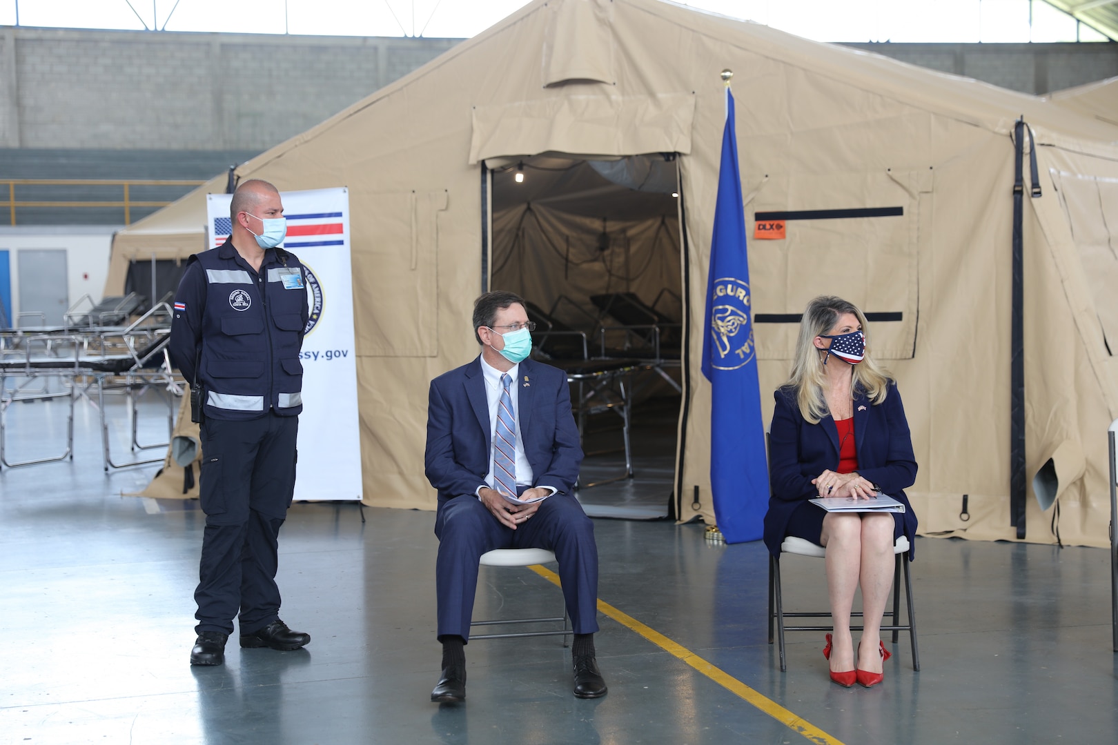 U.S. Ambassador to Costa Rica Sharon Day delivered three field hospitals, purchased by U.S. Southern Command (SOUTHCOM), to the Costa Rican government during an official donation ceremony.