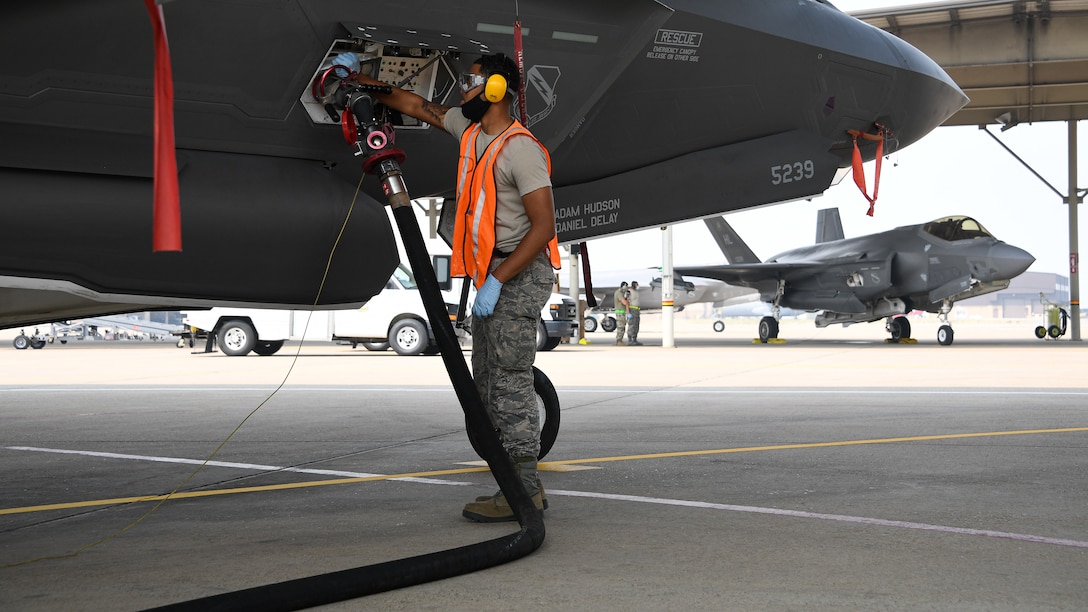 A photo of an F-35 training course at Hill Air Force Base, Utah.