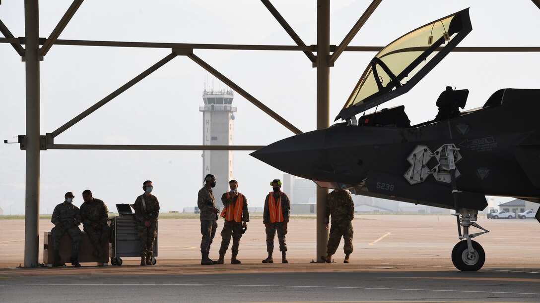 A photo of an F-35 training course at Hill Air Force Base, Utah.