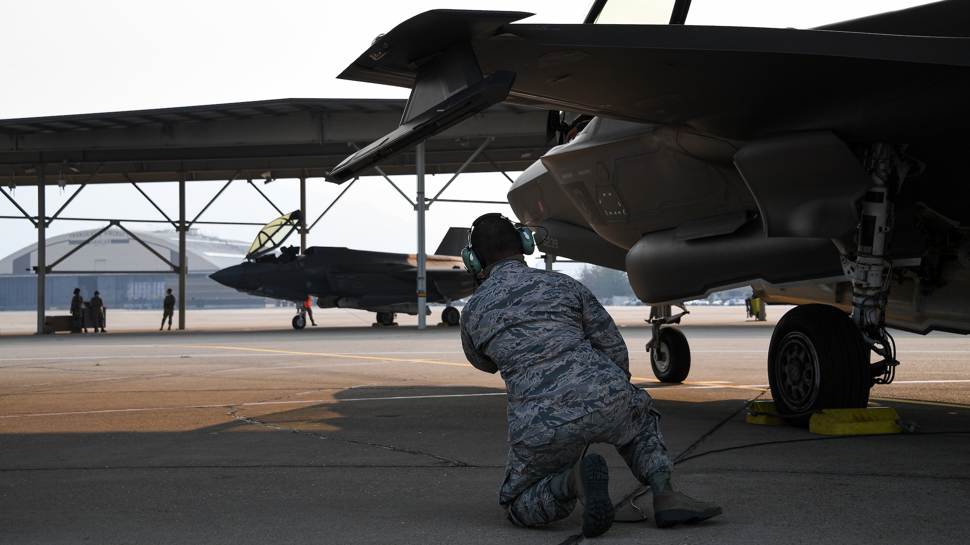 A photo of an F-35 training course at Hill Air Force Base, Utah.