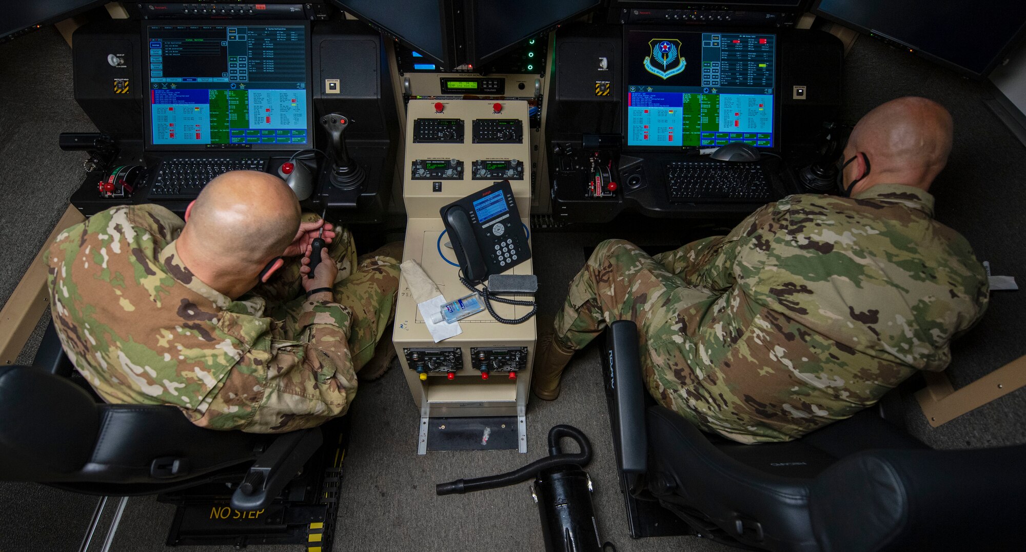 49th Wing leadership visits the 49th Wing Aircraft Communications Maintenance Unit