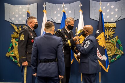 The National Guard Bureau welcomed its new senior enlisted advisor during a change of responsibility ceremony at the Pentagon Aug. 25, 2020. Chief Master Sgt. Tony L. Whitehead becomes the first Black SEA for the NGB, succeeding retiring Command Sgt. Maj. Christopher Kepner.