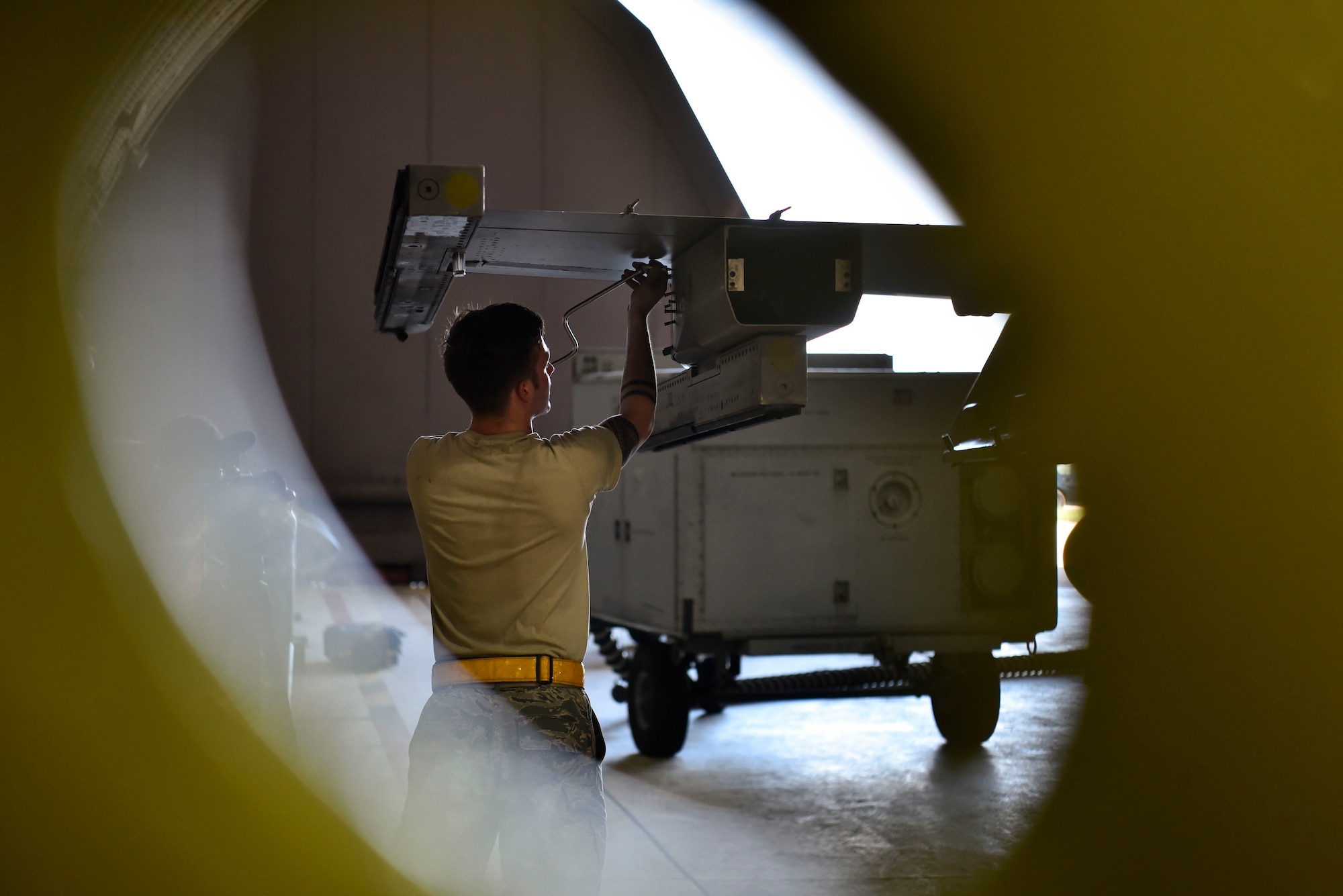 A photo of Airman performing maintenance.