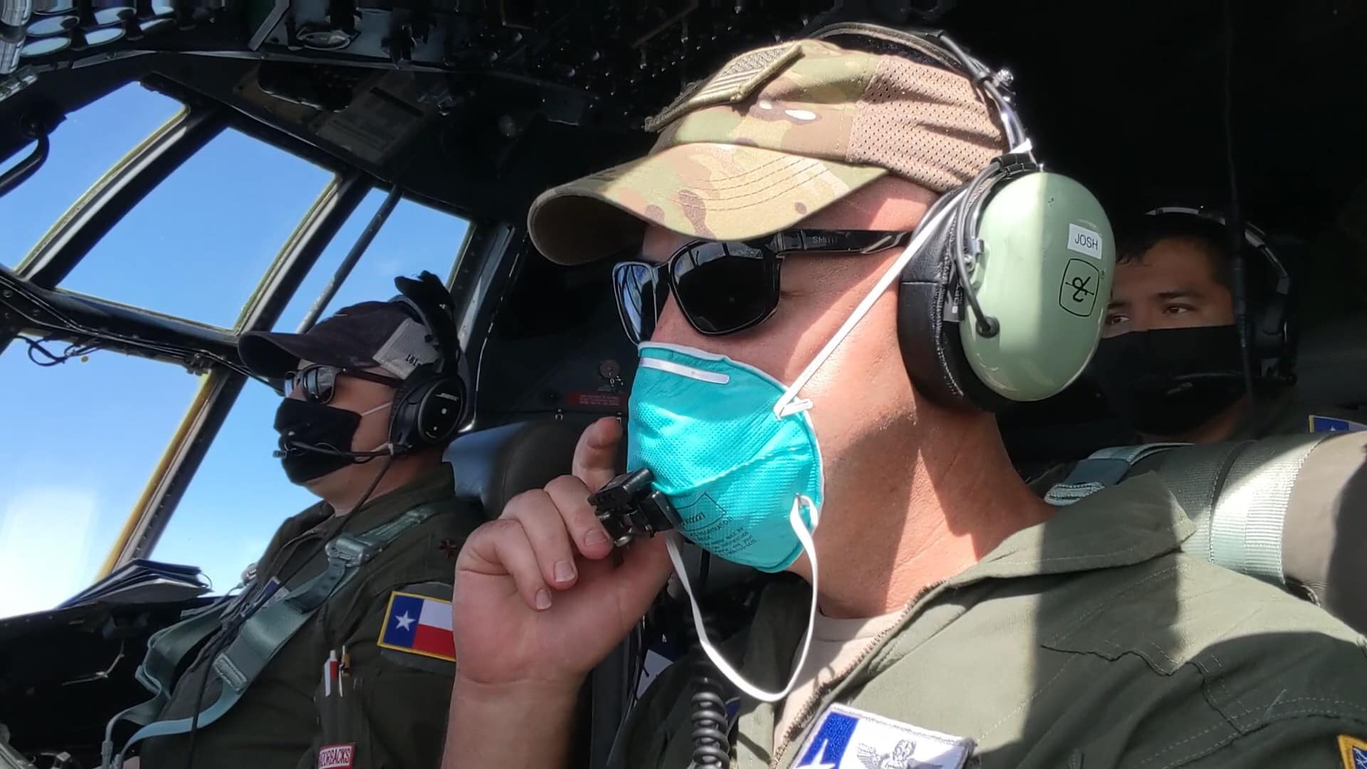 Texas National Guard C-130 Hercules aircrews were busy delivering supplies and Airmen to Beaumont in anticipation of Hurricane Laura, expected to make landfall Aug. 26-27, 2020.