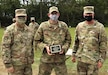 Approximately 50 Pennsylvania National Guard Soldiers and Airmen competed with rifles and pistols in multiple courses of fire to during The Adjutant General’s (TAG) Combined-Arms Match at Fort Indiantown Gap, Pa., Aug. 21-23. The combined-arms individual overall champion was Army Sgt. Jason Goodling, standing with Maj. Gen. Anthony Carrelli, Pennsylvania’s adjutant general, and Maj. Gen. Mark Schindler, deputy adjutant general-Army. Goodling was also the top finisher in the Governor’s Twenty competition this year. (U.S. Army National Guard photo by Staff Sgt. Zane Craig)