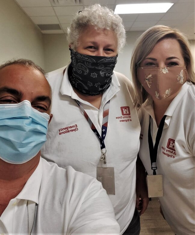 Members of our Emergency Power Planning and Response Team pose for a quick picture before getting to work. The Memphis District U.S. Army Corps of Engineers deployed an Emergency Power Planning and Response Team (PRT) to support FEMA's Hurricane Laura relief efforts, Aug 26.