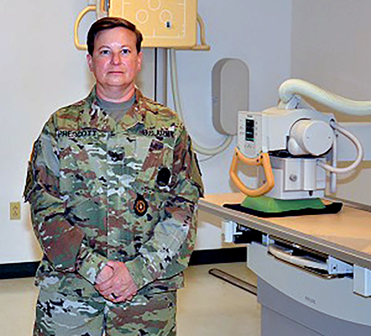 Staff Sgt. Karrie Prescott, a Medical Education and Training Campus Radiologic Technologist program instructor assigned to the U.S. Army Medical Center of Excellence at Joint Base San Antonio-Fort Sam Houston, and her wife came to the aid of a car crash victim who did not have a pulse and was struggling to breathe, so they began administering CPR until emergency medical services arrived.
