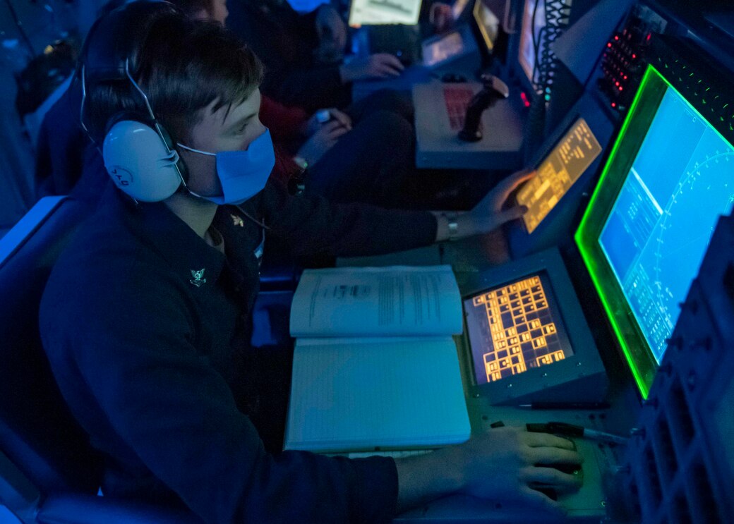 USS Mustin operations in the South China Sea.