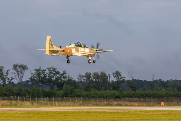 Sierra Nevada Corporation (SNC) and Embraer Defense & Security successfully conducted the inaugural flight of an 12 A-29 Super Tucano light attack, combat and reconnaissance aircraft for the Nigerian Air Force (NAF) at the production facility in Jacksonville, Florida, April 16.