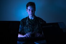 Cpl. Katrina Brock, an intelligence surveillance reconnaissance systems engineer with II Marine Expeditionary Force Information Group, poses for photo on Camp Lejeune, N.C., August 27, 2020. “A leader is someone that I can go to, someone that I can count on, someone that I know will be there for me.” said Brock, a Willimington, N.C., native. According to her leadership, Brock is by far the corner stone of the S6 communications shop. She has an outstanding work ethic and is always striving to better herself and the unit. (U.S. Marine Corps photo by Lance Cpl. Haley McMenamin)