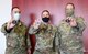 Three 50th Security Forces Squadron Airmen earned coins from Gen. John “Jay” Raymond, chief of Space Operations, United States Space Force for assisting with his M18 training Aug. 19, 2020, at Schriever Air Force Base, Colorado. The training took one hour to complete and Airmen provided Raymond with weapon familiarization where they highlighted the different weapon, magazine and grip sizes of the M18. (U.S. Air Force photo by Marcus Hill)