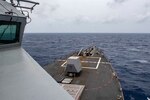 USS Mustin conducts freedom of navigation operation in South China Sea