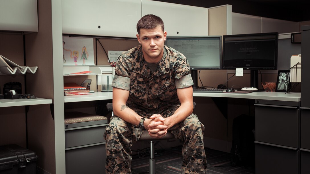 Staff Sgt. Andrew J Collins Jr., a contract specialist, Expeditionary Contracting Platoon, Combat Logistics Regiment 17, 1st Marine Logistics Group received the Expeditionary Contracting Professional of the Year award on Aug 25, 2020.