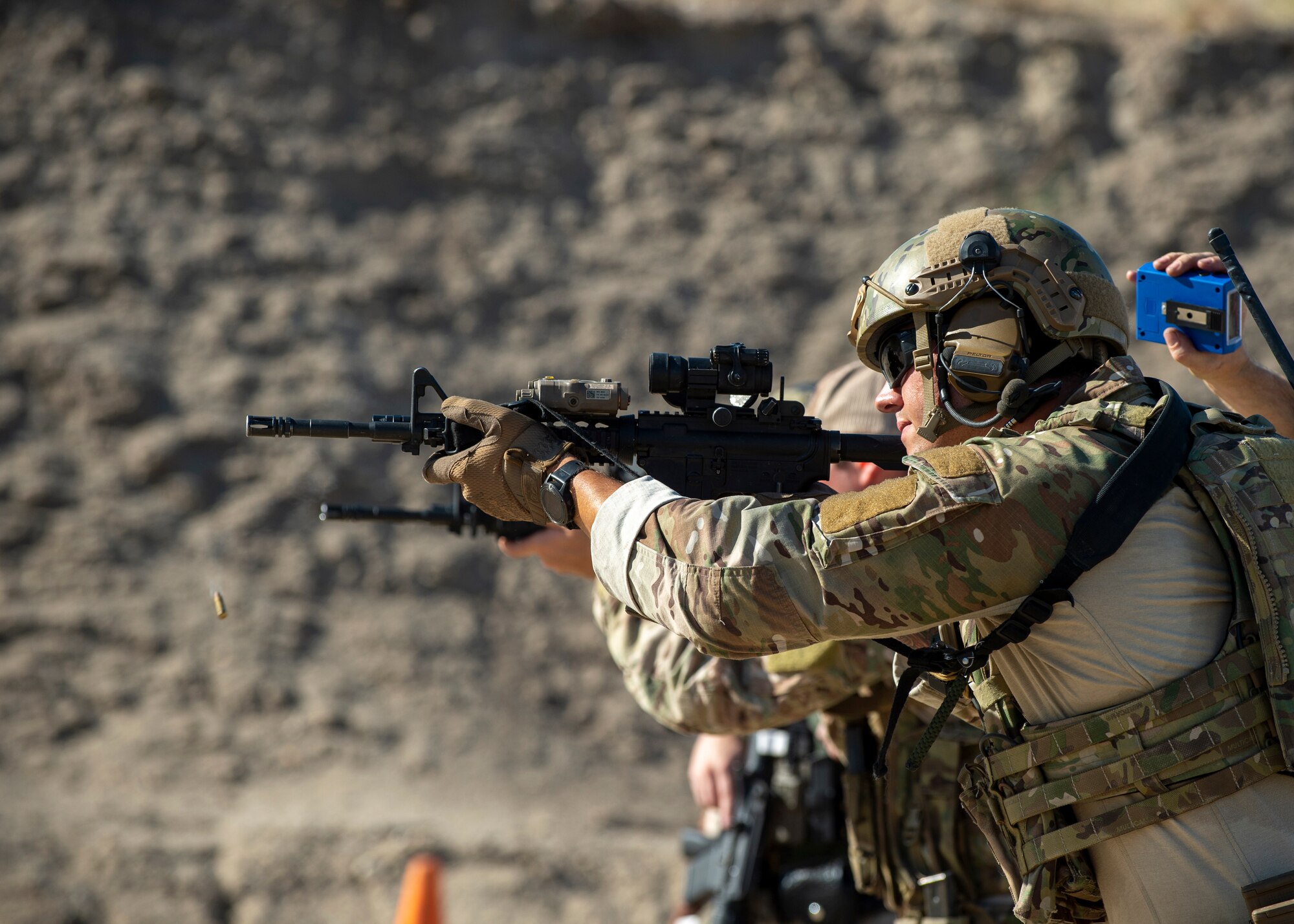 Shooting was part of a resiliency day competition organized by the Idaho National Guard's 124th Air Support Operations Squadron for the 124th Fighter Wing and other local organizations July 31, 2020, in Emmett, Idaho.