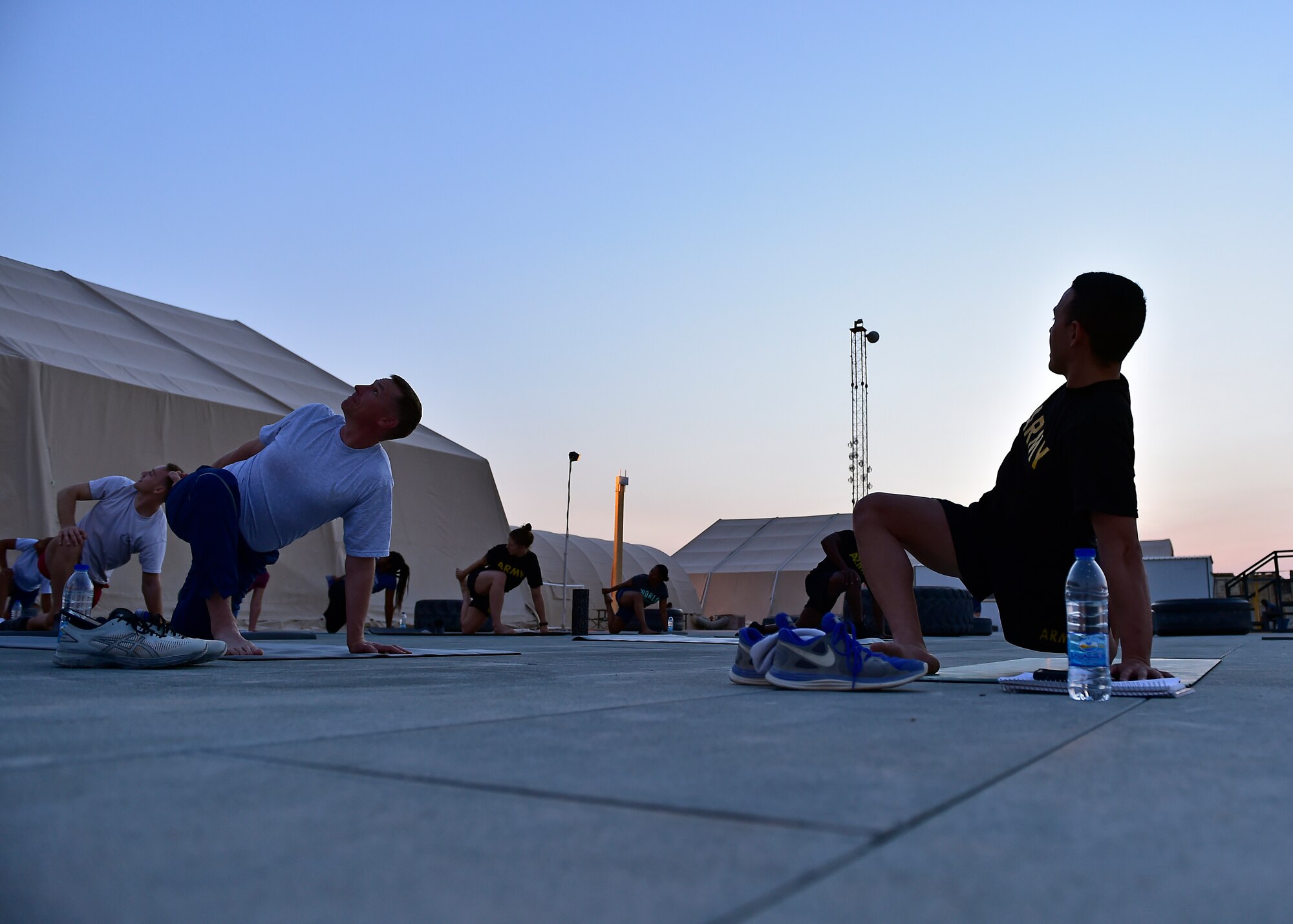 378 AEW honors Women’s Equality Day with sunrise yoga