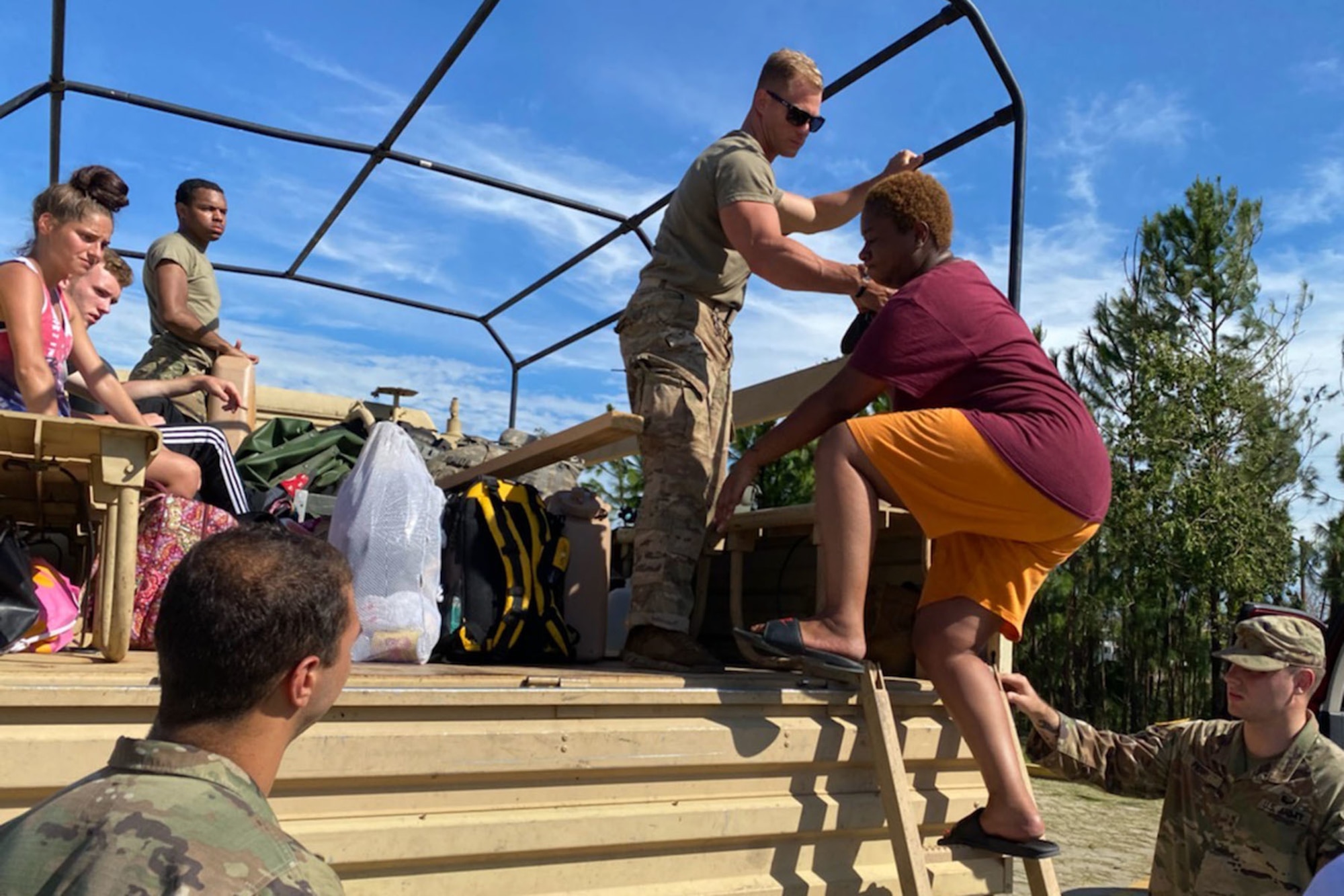 More than 6,200 members of the Louisiana National Guard are helping civilian authorities respond to the aftermath of Hurricane Laura, which made landfall in southwest Louisiana Aug. 27, 2020.
