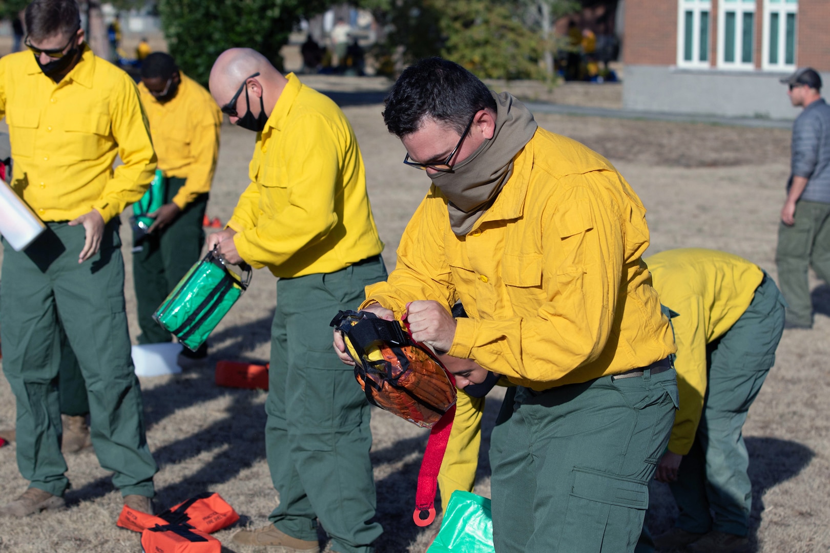 Soldiers from the 14th Brigade Engineer Battalion from Joint Base Lewis-McChord, Washington, prepare to deploy in support of the Department of Defense wildland firefighting response operations. U.S. Northern Command, through U.S. Army North, remains committed to providing flexible DOD support to the National Interagency Fire Center to respond quickly and effectively to protect lives, property, critical infrastructure and natural and cultural resources.