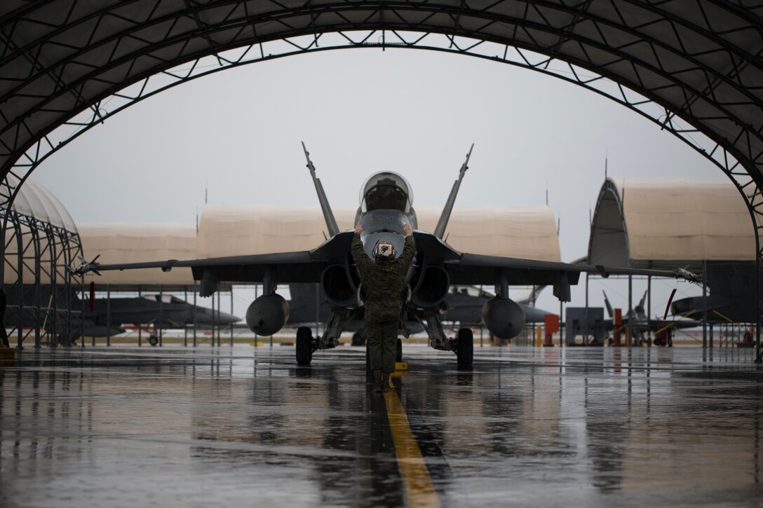 U.S. Marines with Marine All Weather Fighter Attack Squadron 533 participate in Exercise Keen Sword 2021 at Marine Corps Air Station Iwakuni, Japan, Nov. 2, 2020. Keen Sword is a joint, bilateral training exercise involving U.S. forces and Japan Self-Defense Force personnel designed to increase the combat readiness and interoperability of the Japan-U.S. alliance. (U.S. Marine Corps photo by Lance Cpl. Bryant Rodriguez)