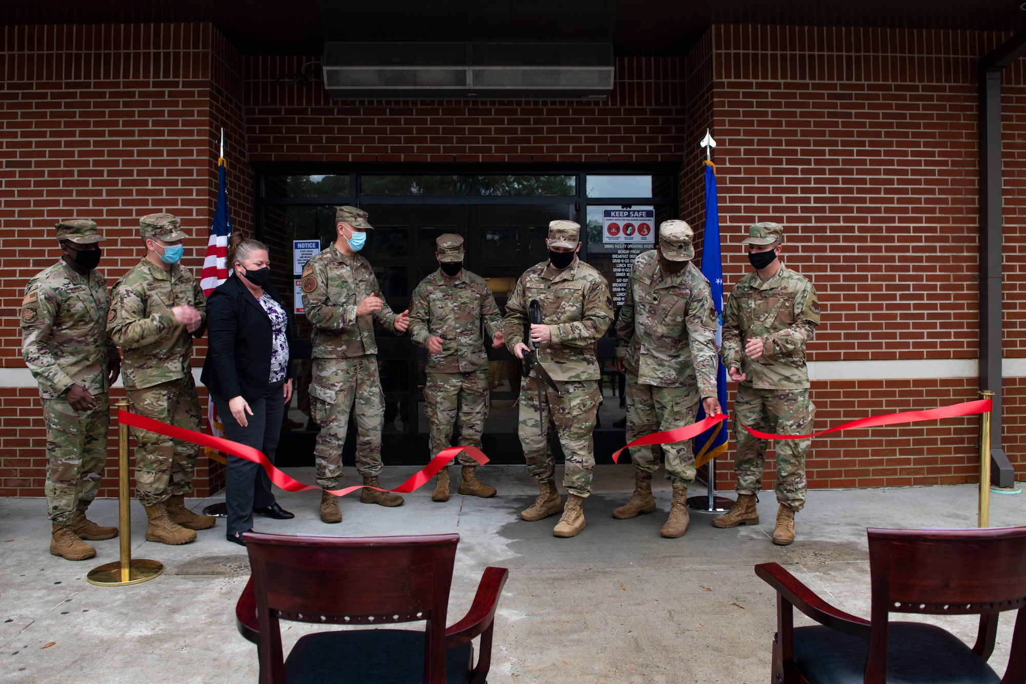 The Southern Eagle Dining Facility at Seymour Johnson Air Force Base has re-opened after two years of renovations.