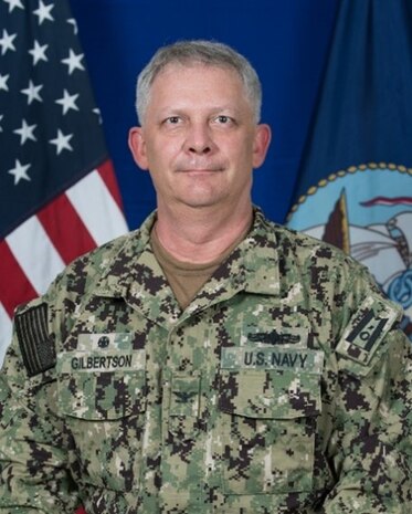 Studio portrait of Capt. Christopher Gilbertson.