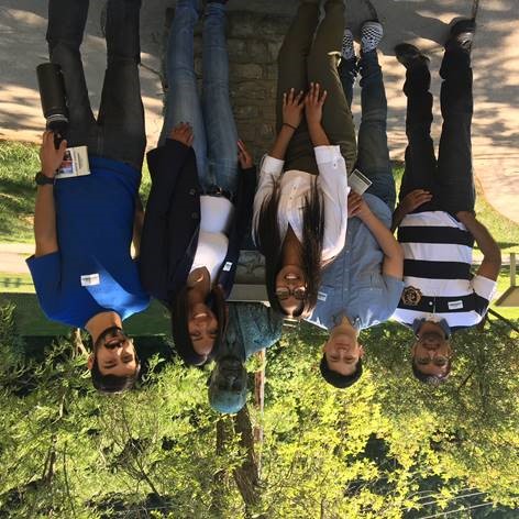 In 2018, Meelad Ranaiefar, Cristian Orozco, Shannon Stephens, Asheley Blackford and Nanthakishore Makeswaran visited Carillon Historical Park as part of a tour to see the rich aviation history and invention that originates in Dayton. (Courtesy photo)