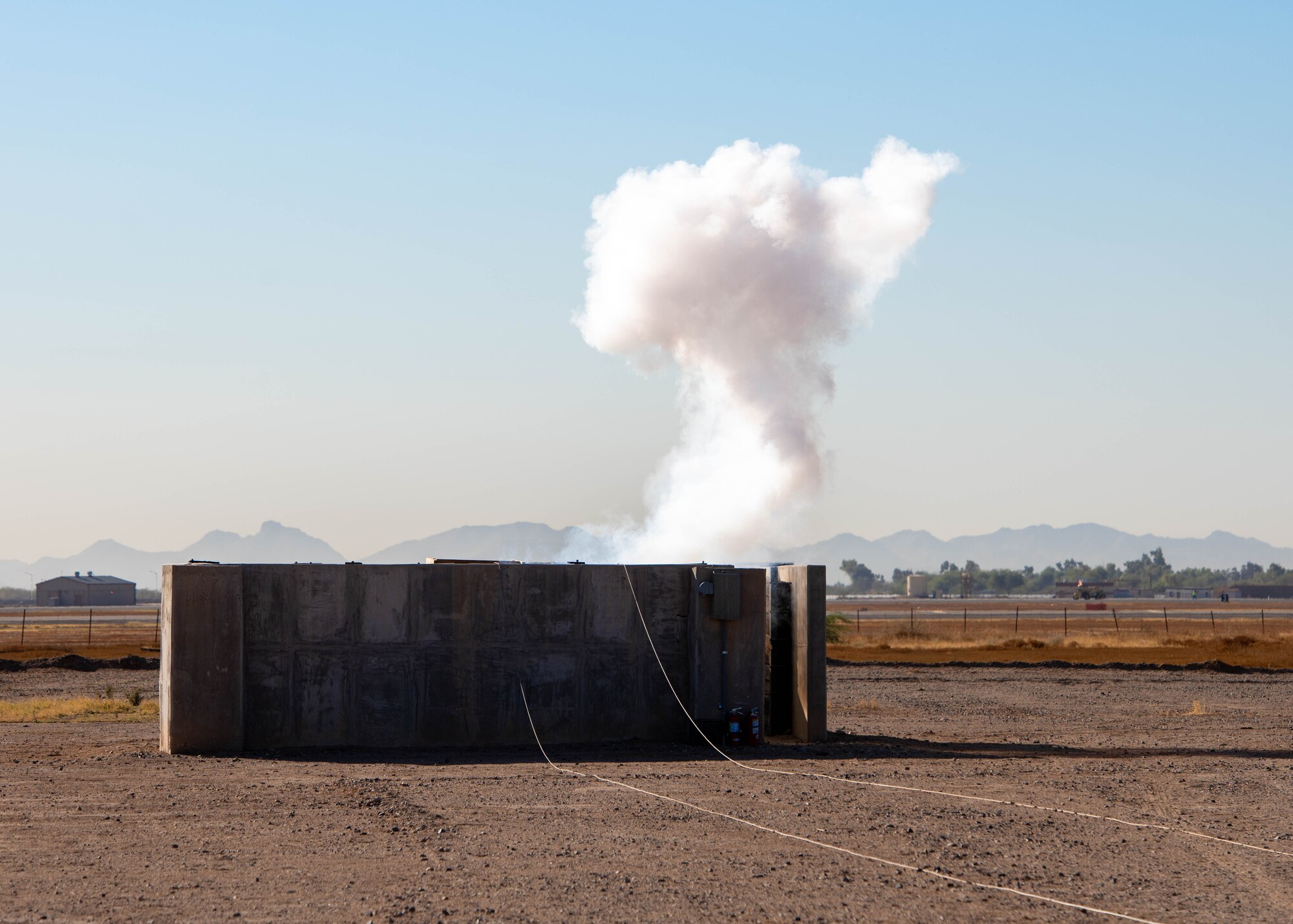 EOD drops BDU-33s to showcase handling procedures