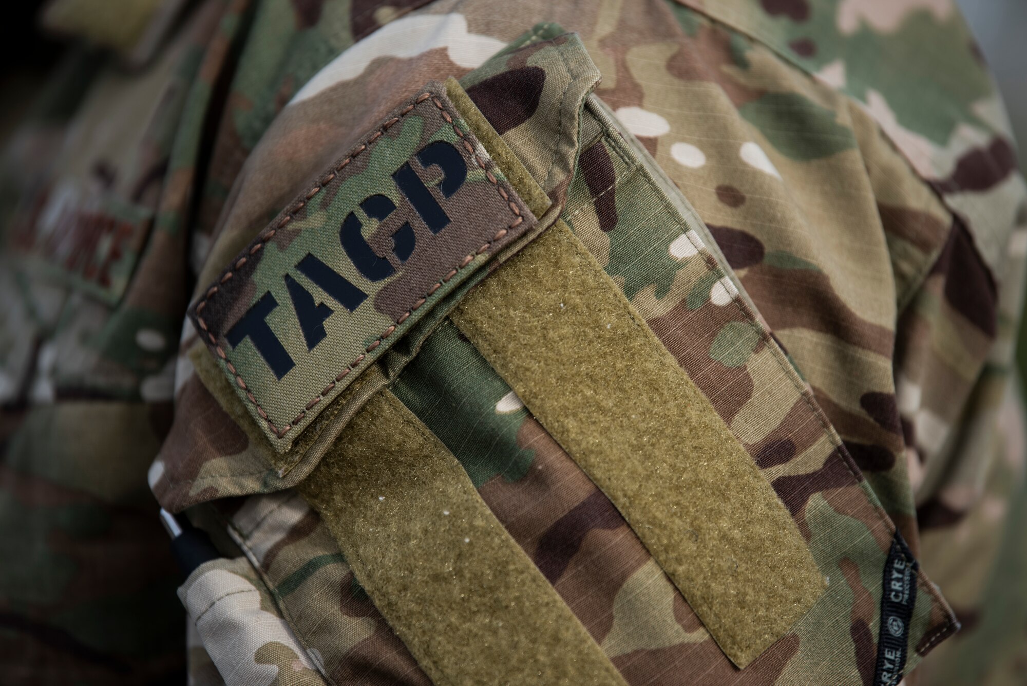 TACP patches sits upon uniform